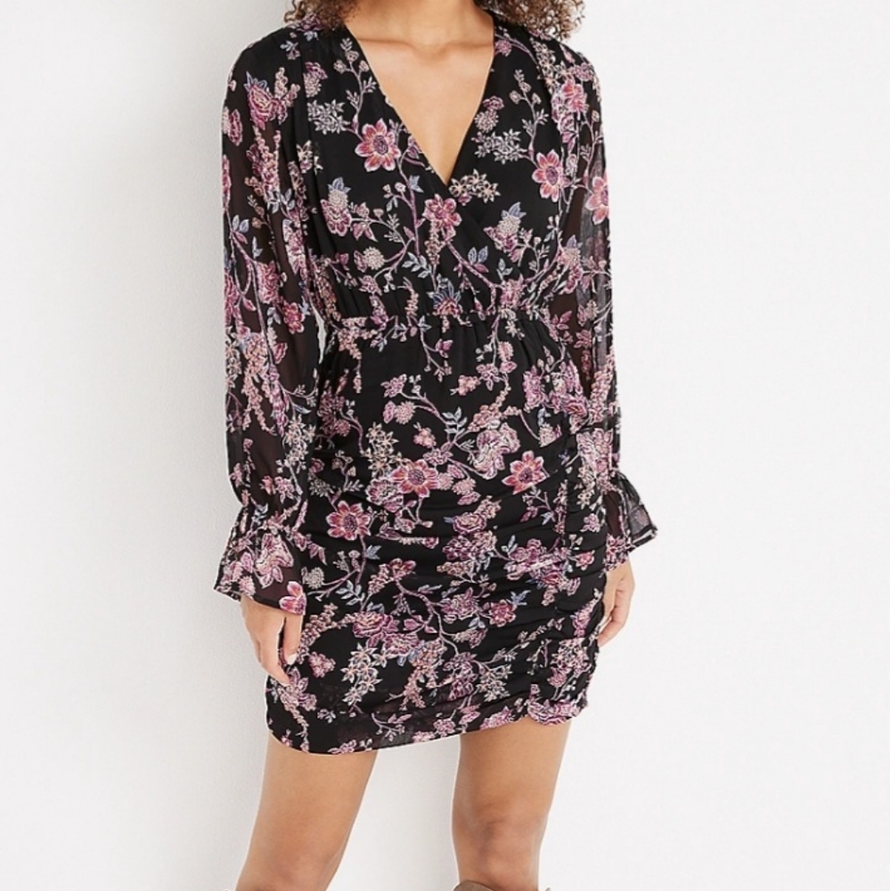 Maurices floral v neck dress